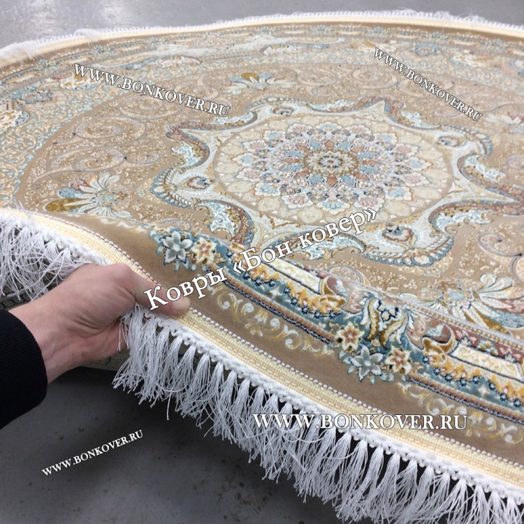 Иранский Ковер Для Гостиной Дизайн 30602 Круг