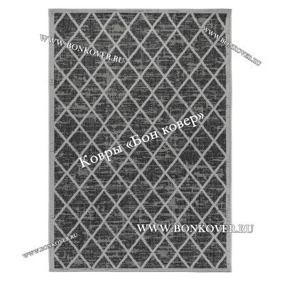 Безворсовый ковер дизайн 144 черный