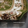 РОССИЙСКИЙ ЖАККАРДОВЫЙ КОВЕР МЕДАЛЬОН ЗЕЛЕНЫЙ ОВАЛЬНЫЙ
