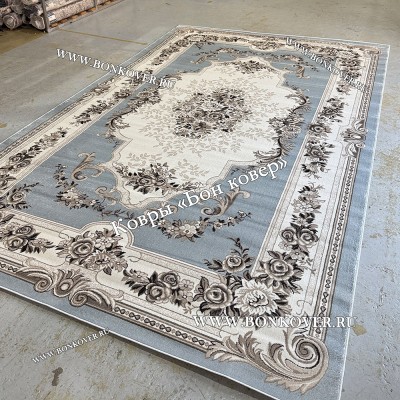 Ковер Для Гостиной Дизайн 02 Серый Прямоугольный